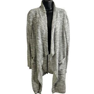 Bagatelle Collection Cardigan Womens XL Striped‎ Open Front Lightweight Sweater